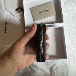 Кошелек Palm Angels Logo Zip Around - фото 7