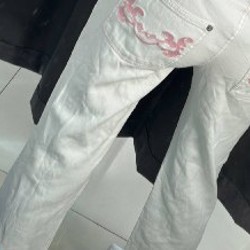 Джинсы белые - фото 4