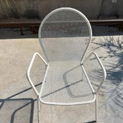 Плетеный стул с тканевой сидушкой - фото 1