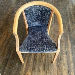 Плетеный стул с тканевой сидушкой - фото 4