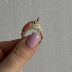 Кольцо единорожек - фото 2