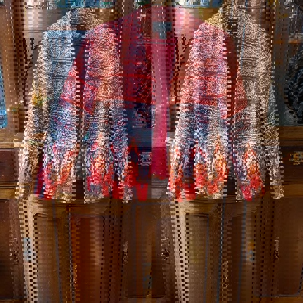 Жакет с этническим принтом