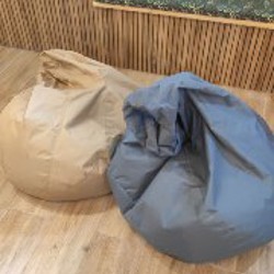 Пуф (бинбэг) бежевый - фото 1