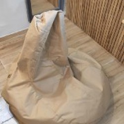 Пуф (бинбэг) бежевый - фото 4