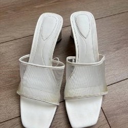 Босоножки белые Zara - фото 3