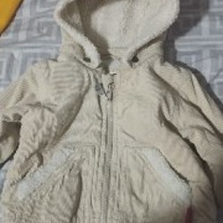 Детская теплая меховая джинсовая куртка - фото 2