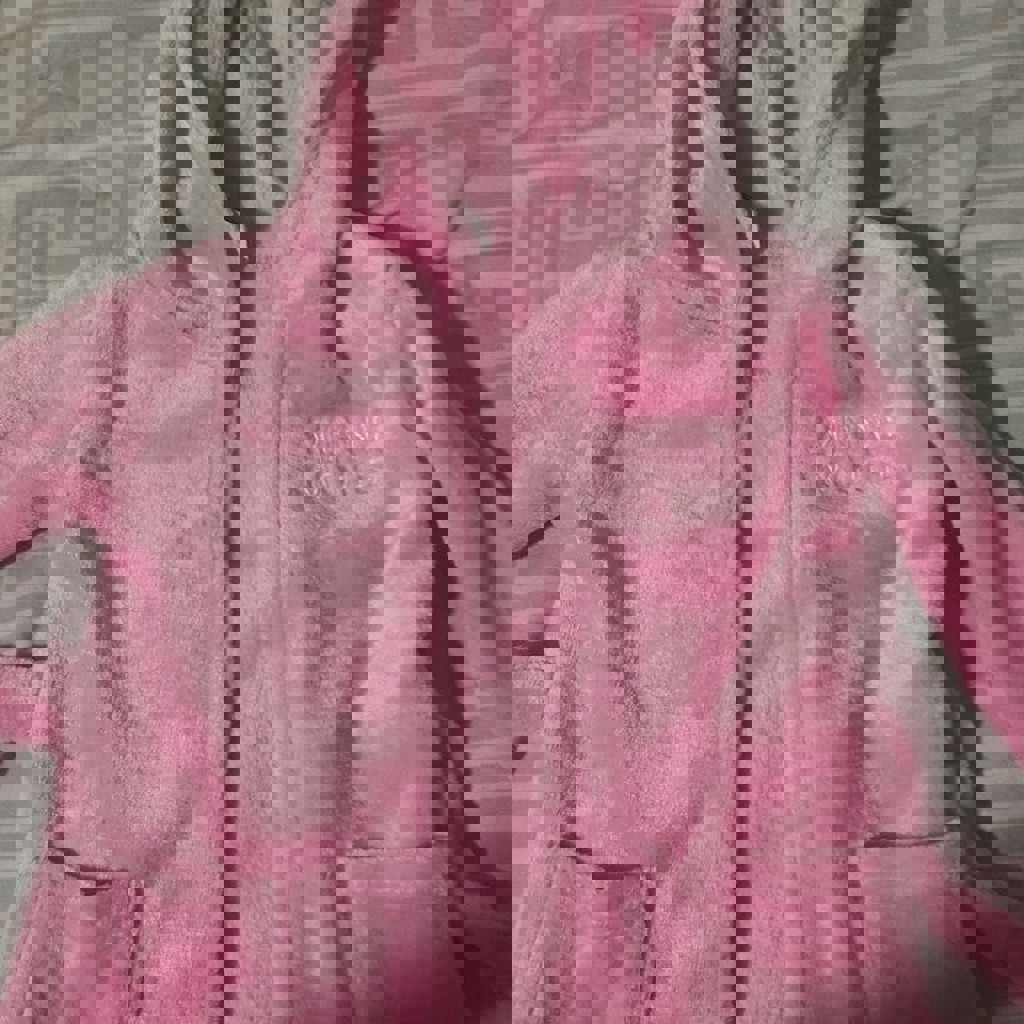 Меховой детский халат для девочки