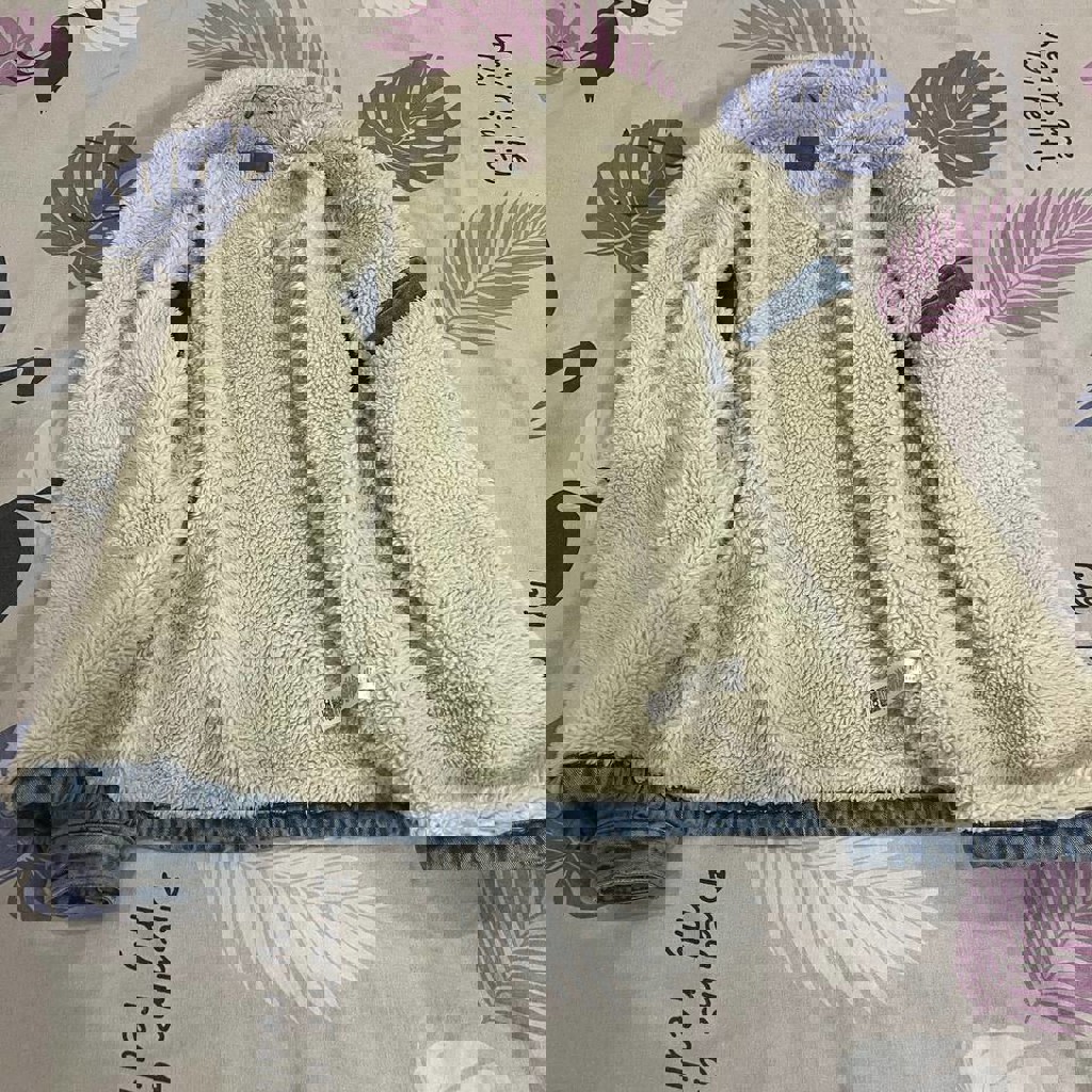 Джинсовая куртка с шерпой