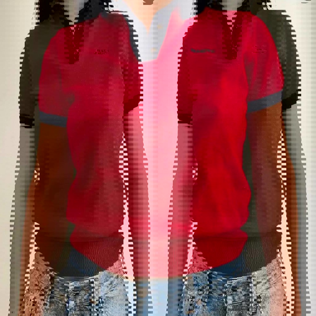 Винтажная футболка-поло