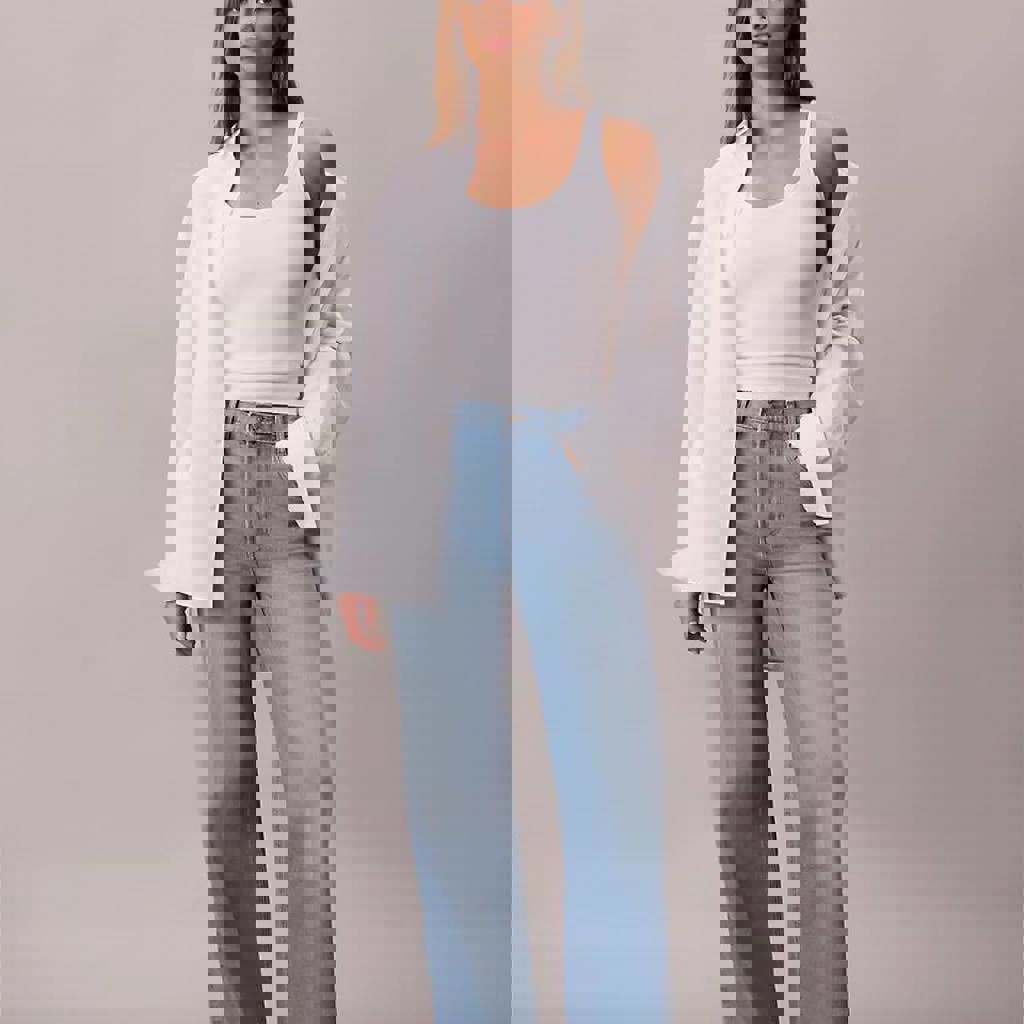 Calvin Klein High Rise Flared черные джинсы