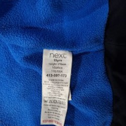 Синяя теплая мужская куртка с капюшоном - фото 4