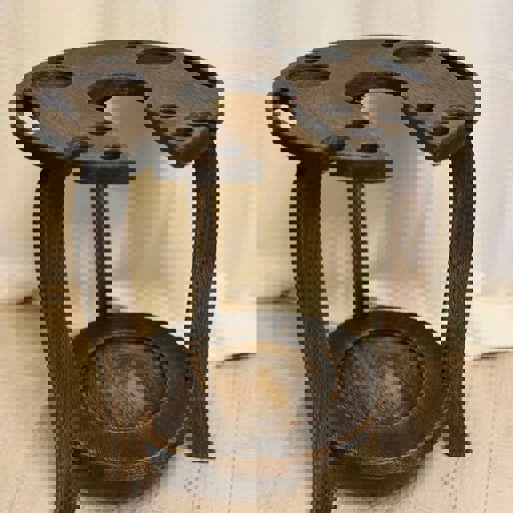 Деревянный столик для кальяна