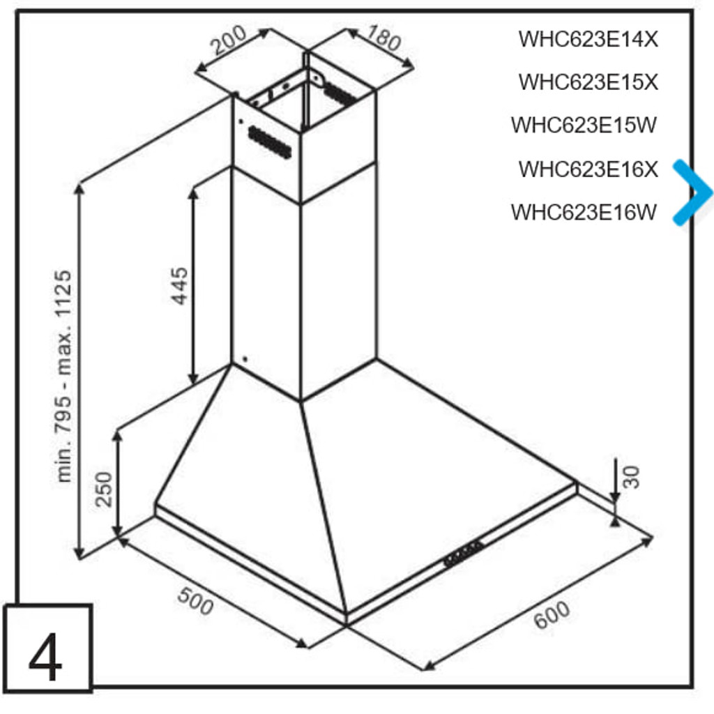 Вытяжка Gorenje каминная WHC623E14X