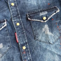 Джинсовая рубашка Dsquared2 - фото 3