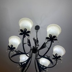 Люстра с виноградными листьями - фото 2