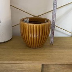 Керамический горшок с блюдцем - фото 2