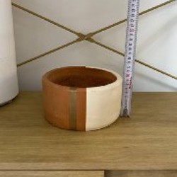 Керамический горшок с блюдцем - фото 4