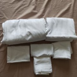 Простыни натяжные серые - фото 2