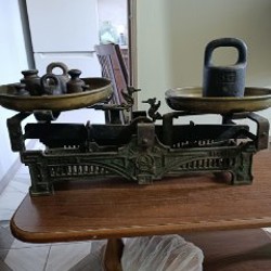 Старинные антикварные весы - фото 5