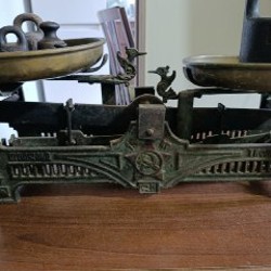 Старинные антикварные весы - фото 8