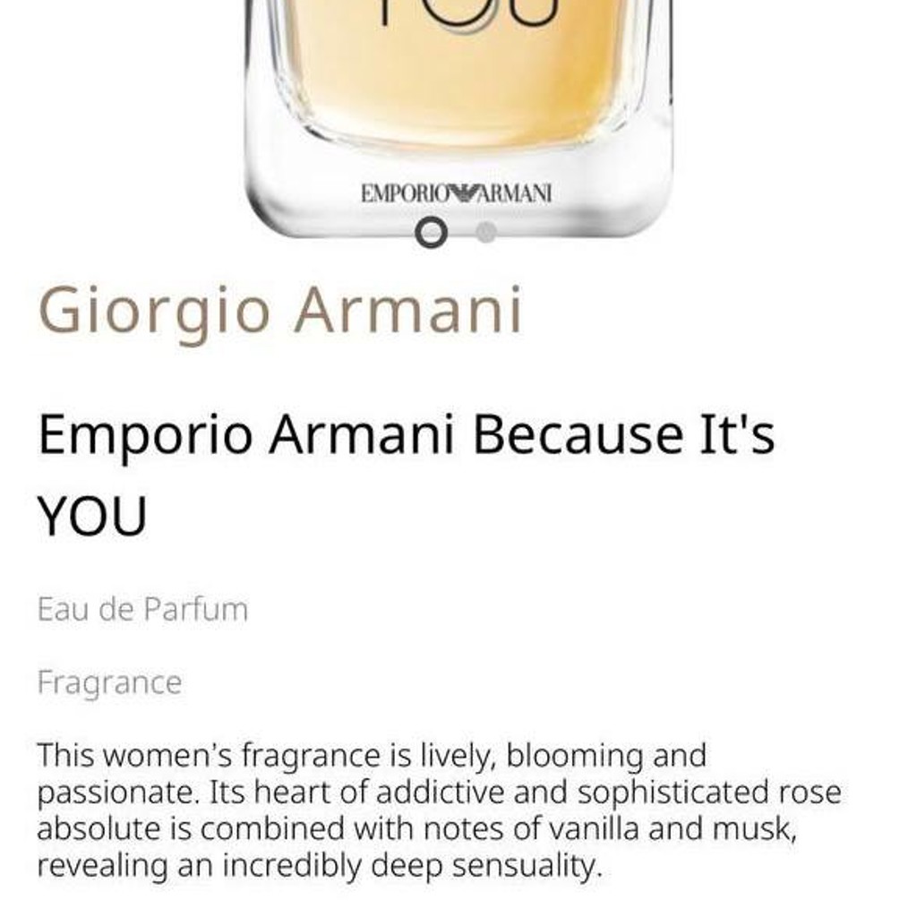 Emporio Armani Because It's YOU