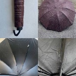 Зонт складной коричневый - фото 8