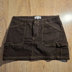 Коричневая юбка - фото 3