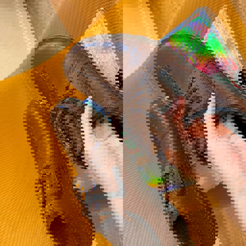 Коричневые мужские туфли