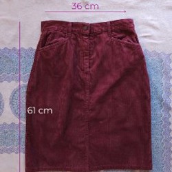 Вельветовая юбка Hessnatur - фото 3