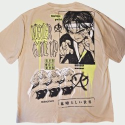 Оверсайз футболка с аниме принтом - фото 2