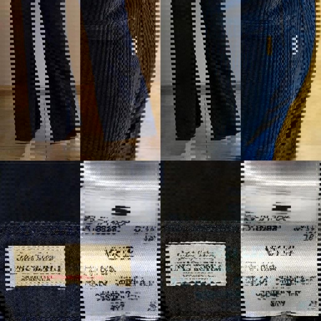 Брюки вельветовые темно-синие