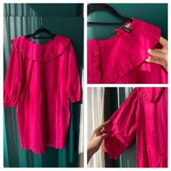 Малиновое бейбидол платье - фото 2