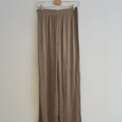 Брюки-палаццо бежевые - фото 2