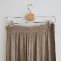 Брюки-палаццо бежевые - фото 3