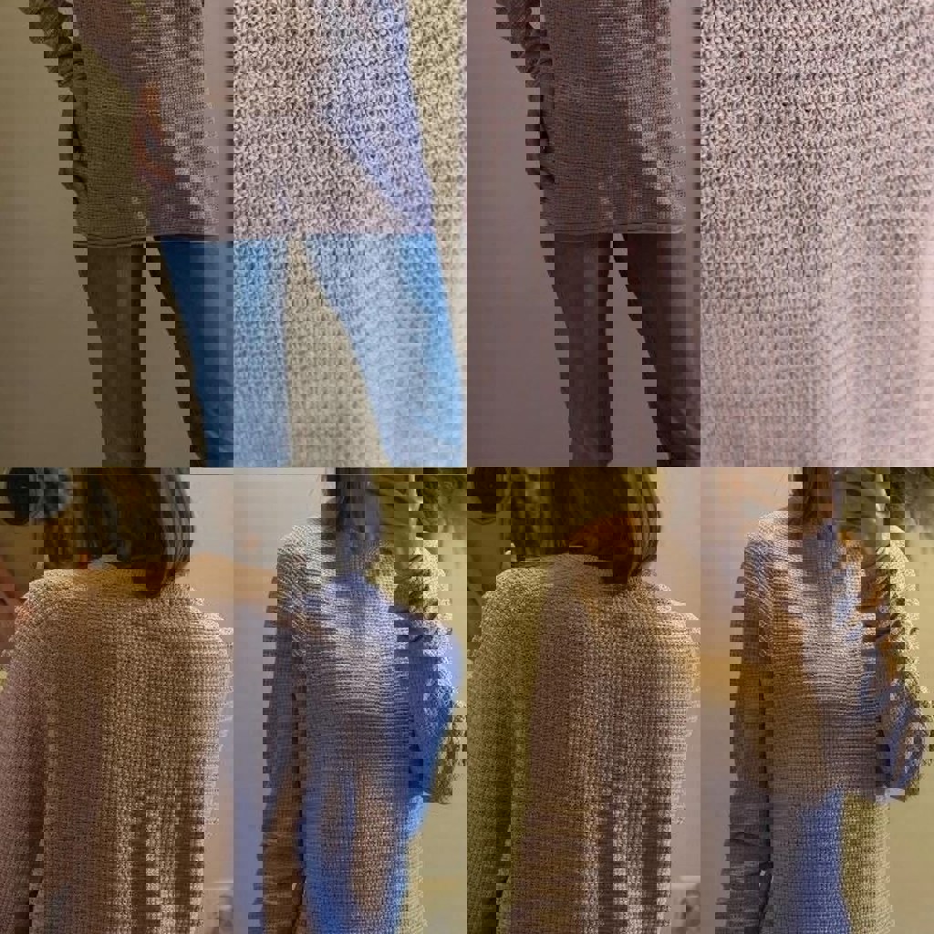 Вафельный лонгслив хб