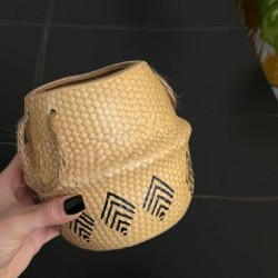 Плетенная корзинка для растений - фото 7