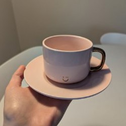 Чашка с блюдцем и тарелкой - фото 4