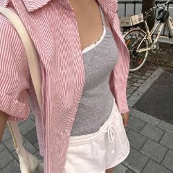 Рубашка в полоску H&M - фото 5