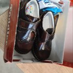 Кожанные детские туфли - фото 1