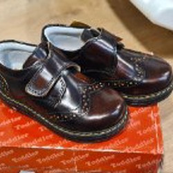 Кожанные детские туфли - фото 5