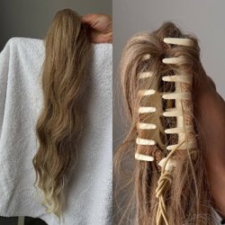 Искусственные волосы на крабике - фото 2