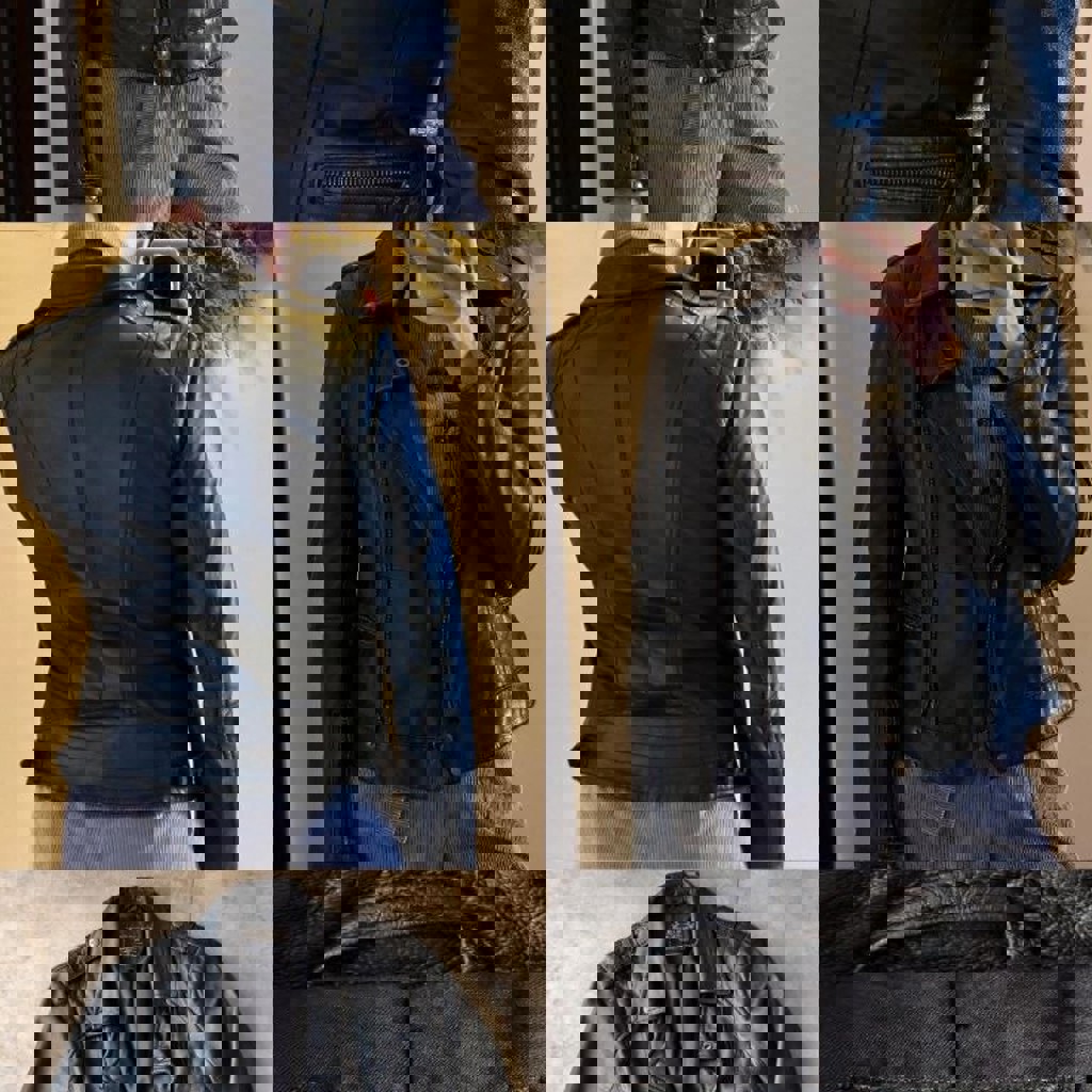 Куртка кожаная