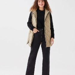 Удлиненная утепленная жилетка - фото 4