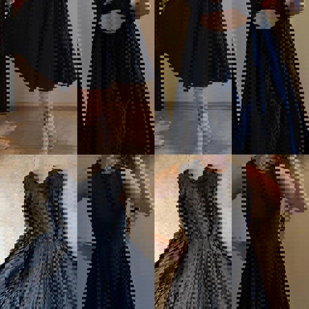 Вечернее черное платье