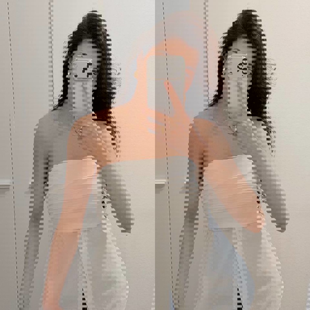 Топ с опущенным плечом Stradivarius