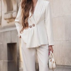 Пальто белое - фото 2