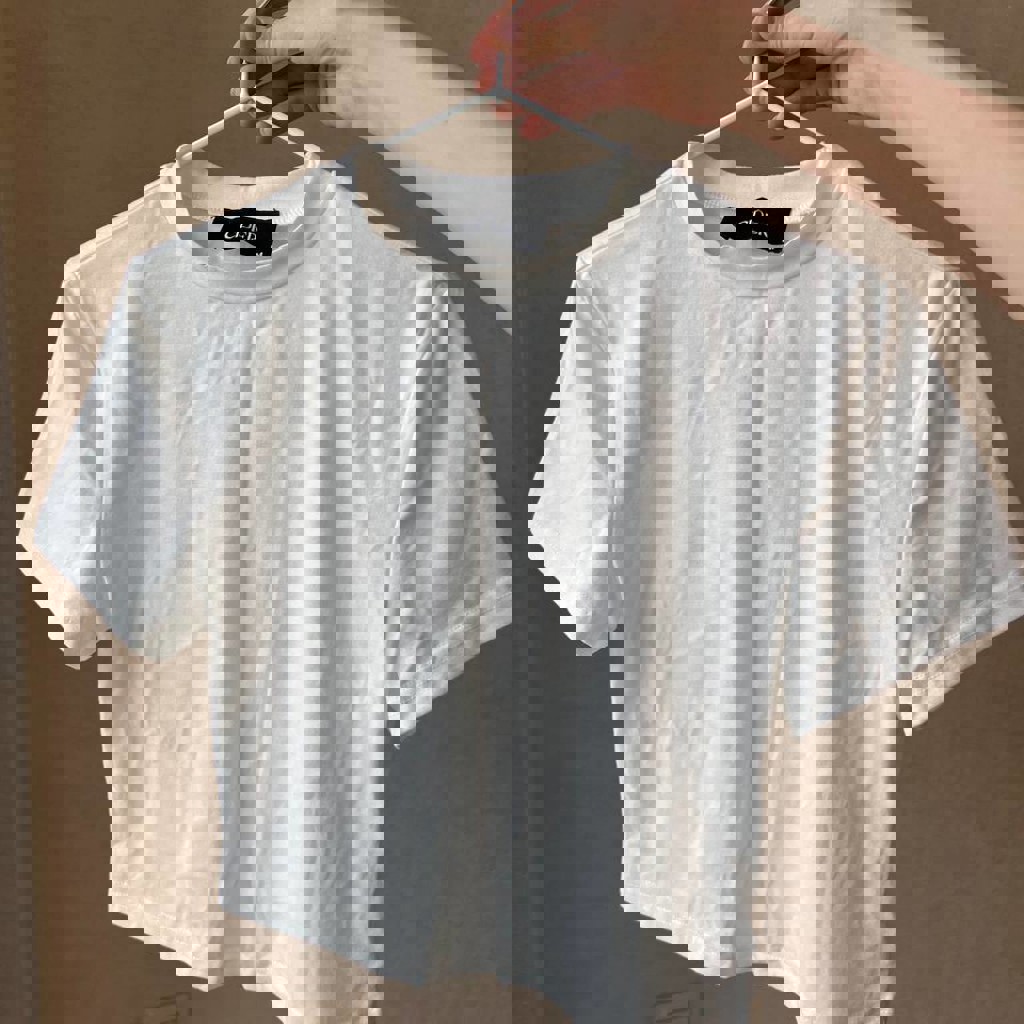 Белая кроп-футболка