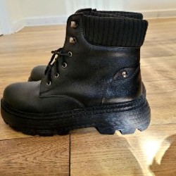 Ботинки из эко кожи - фото 1