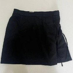 Юбка черная с завязками - фото 3