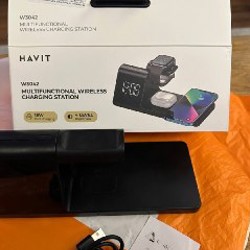 Havit W3042 Wireless Charger 15W With Alarm Clock - фото 4